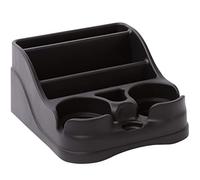 Moblorg Consola Central pequeña para Autos, Camiones, minivans, SUV, Organizador de vehículos, portavasos, plástico Reciclado, Fabricada en Estados Unidos (Negro)