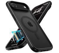 MobNano Funda híbrida magnética transparente para iPhone Air [Compatible con MagSafe] Resistente a los golpes Bumper Transparente Fuerte Imán Funda para Teléfono Móvil Transparente Silicona iPhone 17