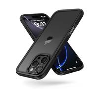 MobNano Funda iPhone 16 Pro Antigolpes Transparente Capa Silicona Bumper Case para iPhone 16 Pro 360 Grados Completa Protectora Funda - Negro
