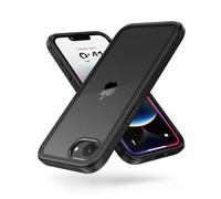 MobNano Funda iPhone 16e Antigolpes Transparente Capa Silicona Bumper Case para iPhone 16e 360 Grados Completa Protectora Funda - Negro