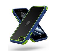 MobNano Funda iPhone SE 2022 SE 2020, Funda iPhone 8 iPhone 7, Antigolpes Transparente Capa Silicona Bumper Case para iPhone 7 8 SE2 SE3 360 Grados Completa Protector Funda - Azul