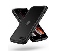 MobNano Funda iPhone SE 2022 SE 2020, Funda iPhone 8 iPhone 7, Antigolpes Transparente Capa Silicona Bumper Case para iPhone 7 8 SE2 SE3 360 Grados Completa Protectora Funda - Negro