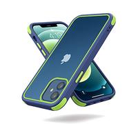MobNano Funda para iPhone 12,Funda para iPhone 12 Pro,Antigolpes Transparente Capa, Caso para iPhone 12 12PRO Completa Protectora Funda - Azul/Verde