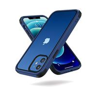 MobNano Funda para iPhone 12,Funda para iPhone 12 Pro,Antigolpes Transparente Capa, Caso para iPhone 12 12PRO Completa Protectora Funda - Azul/Negro