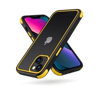MobNano Funda para iPhone 12 Mini, Antigolpes Transparente Capa, Silicona Bumper Case para iPhone 12MINI Completa Protectora Funda - Amarillo