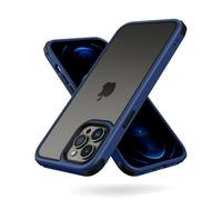 MobNano Funda para iPhone 12 Pro MAX, Antigolpes Transparente Capa, Silicona Bumper Case para iPhone 12PROMAX Completa Protectora Funda - Azul/Negro
