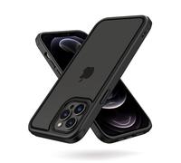 MobNano Funda para iPhone 12 Pro MAX, Antigolpes Transparente Capa, Silicona Bumper Case para iPhone 12PROMAX Completa Protectora Funda - Negro