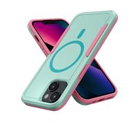Mobnano Magetnic - Funda para iPhone 14 y iPhone 13, compatible con Magsafe, con protección multicolor, a prueba de golpes, parachoques y botones desmontables, protección contra caídas de grado