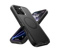 Mobnano Magetnic - Funda para iPhone 16 Pro Max, compatible con Magsafe, protección a prueba de golpes, desmontable, antiarañazos, protección contra caídas de grado militar, color negro