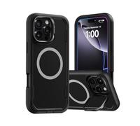 Mobnano Magetnic - Funda para iPhone 16 Pro Max, compatible con Magsafe, protección contra caídas de grado militar antiarañazos - Negro