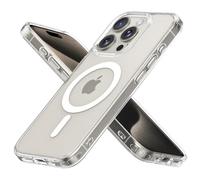 MobNano Magnética Funda iPhone 15 Pro MAX [Compatible con MagSafe] [10FT Protección] Antigolpes Transparente Capa Silicona Bumper Carcasa para iPhone 15promax Case Protectora Funda - Transparente