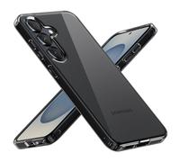 MobNano Transparente Funda para Samsung Galaxy S25, Antigolpes Clear Bumper Case, Anti-Amarillo Carcasa, TPU Clara Silicona Carcasa, Anti-Arañazos Caso Capa para Samsung Galaxy S25 - Negro