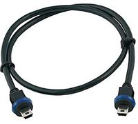 Mobotix MX-CBL-MU-EN-STR 2m - Cable USB (2 m, Micro-USB A, Micro-USB A, 2.0, Male Connector/Male Connector, Negro)