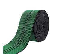 MOBUKJUU 10 m de tela elástica para reparación de muebles, sofás, sillas, tapicería, correas de sofá, ancho 5 cm/7 cm, cinta de látex elástica verde (10 x 7 cm)