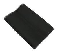 MOBUKJUU Tela de malla Teslin impermeable de 1,5 m de ancho, para oficina, playa, salón, sofá, tela de PVC para silla de playa al aire libre (negro, 1 x 1,5 m)