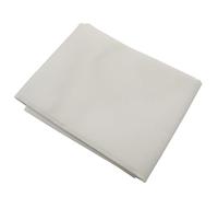 MOBUKJUU Tela de malla Teslin impermeable de 1,5 m de ancho, para oficina, playa, salón, sofá, tela de PVC para silla de playa al aire libre (blanco, 1 x 1,5 m)