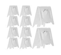 MOBUTOFU 10 Clips para Refrigerador de Acero Inoxidable Cuadrados, Soporte Resistente para Estantes de Congelador, Optimización de Espacio y Ajuste Seguro