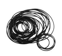 MOBUTOFU 100 Correas de Goma Cuadradas para Grabadora Cassette, 1 Mm de Ancho, Mezcla 40-135 Mm, Kit Reparación Compatible Dvd CD Vcr, Repuesto para Correa de Transmisión