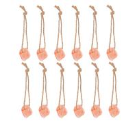 MOBUTOFU 12 Bloques de Sal Rosa Natural para Lamer Ganado, Bloques Minerales Naturales para Caballos, Vacas y Ciervos, sin Aditivos, Resistentes la Intemperie, para Uso en Pastos