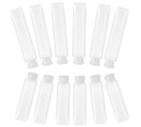 MOBUTOFU 12 Unidades de Botellas de Loción Multiusos de Pe y Pp para Viaje, Tubos Rellenables de 30ml y 50ml Tapa Antigoteo, Fáciles de Limpiar y Portátiles