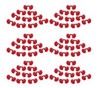 MOBUTOFU 120 Unidades Gafas Protectoras y Reducir Conflictos E Heridas Rojo para Pollos Clip de Sujeción Tamaño Grande , Material Plástico Ligero para Prevenir Agresiones