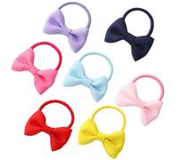 MOBUTOFU 14 Coleteros Elásticos de Tela Lazo para Niñas sin Partes Metálicas, Accesorios Cabello Que No Dañan el Pelo, Paquete de 14 Piezas Color Aleatorio