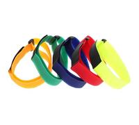 MOBUTOFU 15 Piezas Correa de Cincha para Bicicleta Reutilizable de Nailon | Cierre Ajustable, para Ruedas y Carga en Portabicicletas, Uso Doméstico, Protección de Manetas