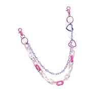 MOBUTOFU 1pieza Acrylic Dancing Waist Chain for Dance Performance and Creative Jeans Chain Accessory