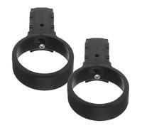 MOBUTOFU 2 Piezas Manguito de Anillo de Escalera Telescópico, Accesorio para Escalera Extensible, Abs Negro, para Tubos de Aluminio, para Pintores y Reformistas en Trabajos en Altura