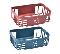 MOBUTOFU 2 Piezas Portarrollos Papel Higiénico Pared sin Taladro Abs Resistente Soporte Multifunción para Baño Organizador de Pañuelos y Accesorios Color Aleatorio