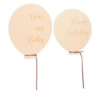 MOBUTOFU 2 Uds Conmemorando Hitos Signo De Del Tarjetas De Del De Madera De Mensual Regalos De Shower Para Niños Tarjetas Mensuales De Madera