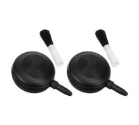 MOBUTOFU 2 Unidades de Soplador de Aire y Cepillo para Limpieza de Lentes Fotográficos y Teclados, Equipo Compacto para Eliminar Polvo y Residuos en Equipos Electrónicos