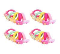 MOBUTOFU 20 Coleteros Elásticos de Dibujos Animados Niñas, Soporte para Cola de Caballo, sin Costuras, Material de Tela y Plástico, Accesorios Cabello para Uso Diario Varios estilos