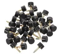 MOBUTOFU 20 Pares de Tapas Protectoras para Tacones Altos de Mujer, Redondas de Tpu Antideslizantes, Instalación Rápida, Color Negro, Ideales para Uso Diario y Bricolaje