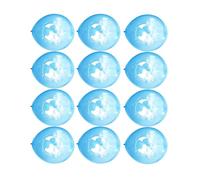 MOBUTOFU 20piezas Globos de Látex con Diseño de Mapa Global Azul Claro Decoraciones Creativas para Fiesta de Cumpleaños y Kit para Ambientar Celebraciones Infantiles