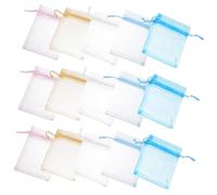 MOBUTOFU 250piezas Bolsitas De Organza Pequeñas Cordón Bolsas De Para Joyería y Regalos