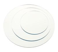 MOBUTOFU 3 Piezas de Tablero Reflectante Redondo de Acrílico Espejo para Fotografía de Productos, Accesorios Fotográficos Profesionales para Exhibición de Joyas y Cosméticos, Tamaños 10 14
