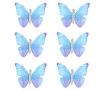 MOBUTOFU 6 Horquillas de Mariposas Diseño Creativo de Acero Inoxidable para Mujer, No Dañan el Cabello y Son Ideales Tipo de Fiestas