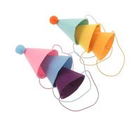 MOBUTOFU 6 Piezas Sombreros de Fiesta para Mascotas con Diseño Ligero Necesidad de Montaje, Hechos de Telas No Tejidas, Ideales para Sesiones de Fotos y Eventos al Aire Libre con Perros y