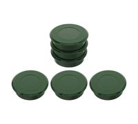 MOBUTOFU 6 Piezas Tapa de Plástico Verde para Hoyo de Golf de 9,5 Cm, Funda para Copa de Golf Profesional y Portátil, Adecuado para Entrenamiento en Putting Green al Aire Libre