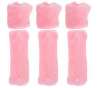 MOBUTOFU 6 Rizadores de Pelo sin Calor de Vellón Coral Rosa, Flexibles y Que Sujetan Firmemente, Ideales para Ondular el Cabello Durante la Noche en Mujeres y Niñas