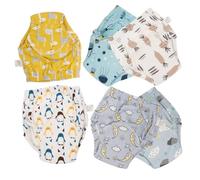 MOBUTOFU 6piezas Pantalones De Entrenamiento Reutilizables Para Bebés Lavables Suaves y Transpirables Protección Ayuda Para Aprendizaje Del Uso Del Baño Para Niño Niña y Niñas