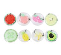 MOBUTOFU 8 Compresas Frías para Ojos Gel Reutilizable, Diseño Frutal para Terapia de Frío y Reducción de Bolsas Contorno Ocular