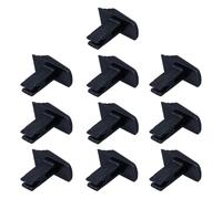 MOBUTOFU Accesorios para Escaleras Telescópicas, 10 Botones Negros de Recambio en Plástico, Compatibles Escaleras Simples y Plegables, Diseñados para Seguridad y Durabilidad en Uso