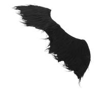MOBUTOFU Alas de Mascota en Felpa Suave para Fiesta y Sesiones, Negro | Correas Ajustables, Confección Artesanal, Fibra Química Ligera, para Gatos y Mascotas Pequeñas
