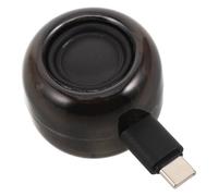 MOBUTOFU Altavoz Portátil Compacto Type-c Negro con Volumen Reforzado | Aleación y Plástico, Graves Intensos y Agudos Claros, para Tablets y Software de Conferencia