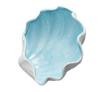 MOBUTOFU Bandeja de Cerámica Forma de Concha para Decoración del Hogar y Almacenamiento Multiusos de Joyas, Anillos y Pendientes en Estilo Moderno y Creativo