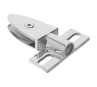MOBUTOFU Bisagras de Acero Inoxidable para Puerta de Ducha Bidireccional y Rotación Silenciosa, Diseño de Abrazaderas Superior E Inferior para Mamparas de Baño