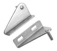 MOBUTOFU Bisagras Profesionales de Acero Inoxidable Ajustables para Puerta de Congelador Pequeño, 2 Piezas, 2.95X1.49X0.98 Pulgadas, para Reparación Doméstica de Nevera