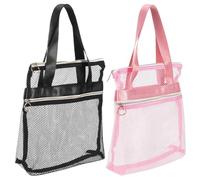 MOBUTOFU Bolsa de Ducha Portátil de Nylon con Asas, Malla Transpirable y Materiales Resistentes, Adecuado para Gimnasio y Campamento, Paquete de 2 Unidades